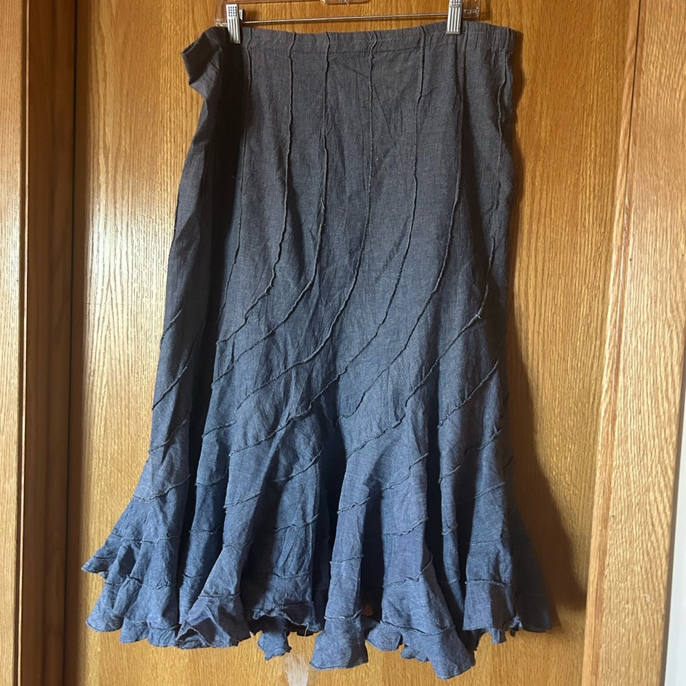 Blue Long Flowing Skirt